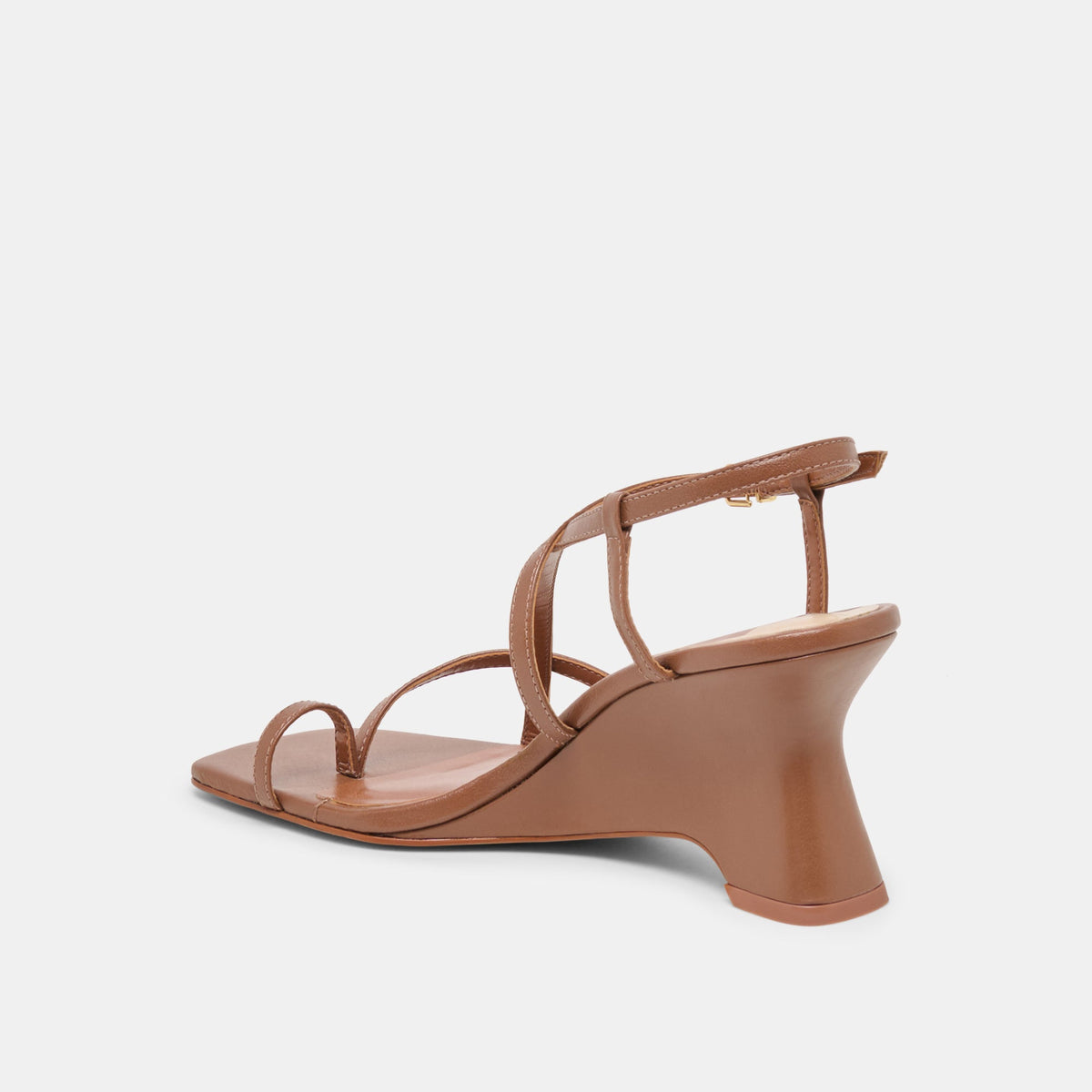 Aylee Cognac Leather Wedges | Dolce Vita