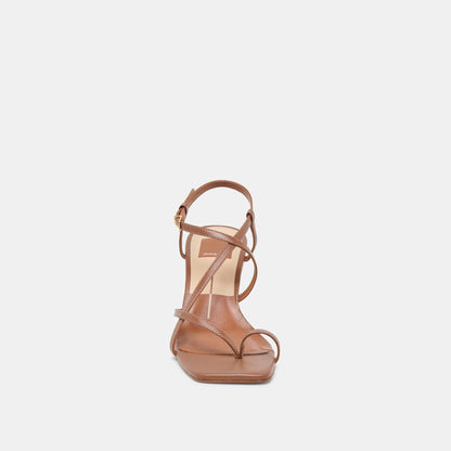 Aylee Cognac Leather Wedges | Dolce Vita