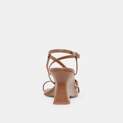 Aylee Cognac Leather Wedges | Dolce Vita
