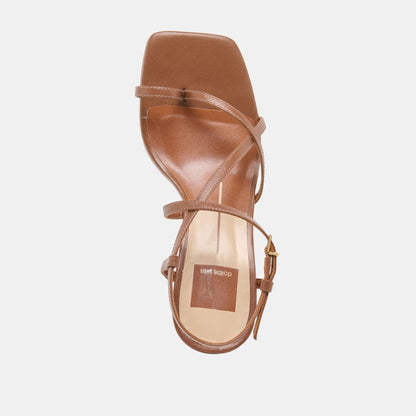Aylee Cognac Leather Wedges | Dolce Vita