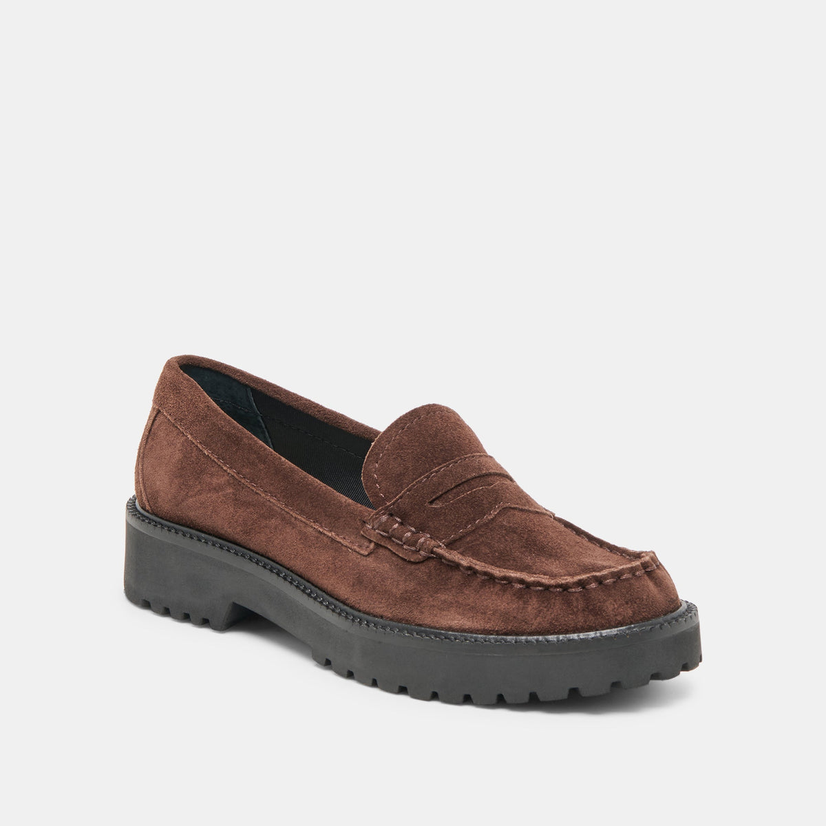 Merek Dk Brown Suede Loafers | Dolce Vita