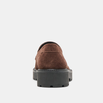 Merek Dk Brown Suede Loafers | Dolce Vita