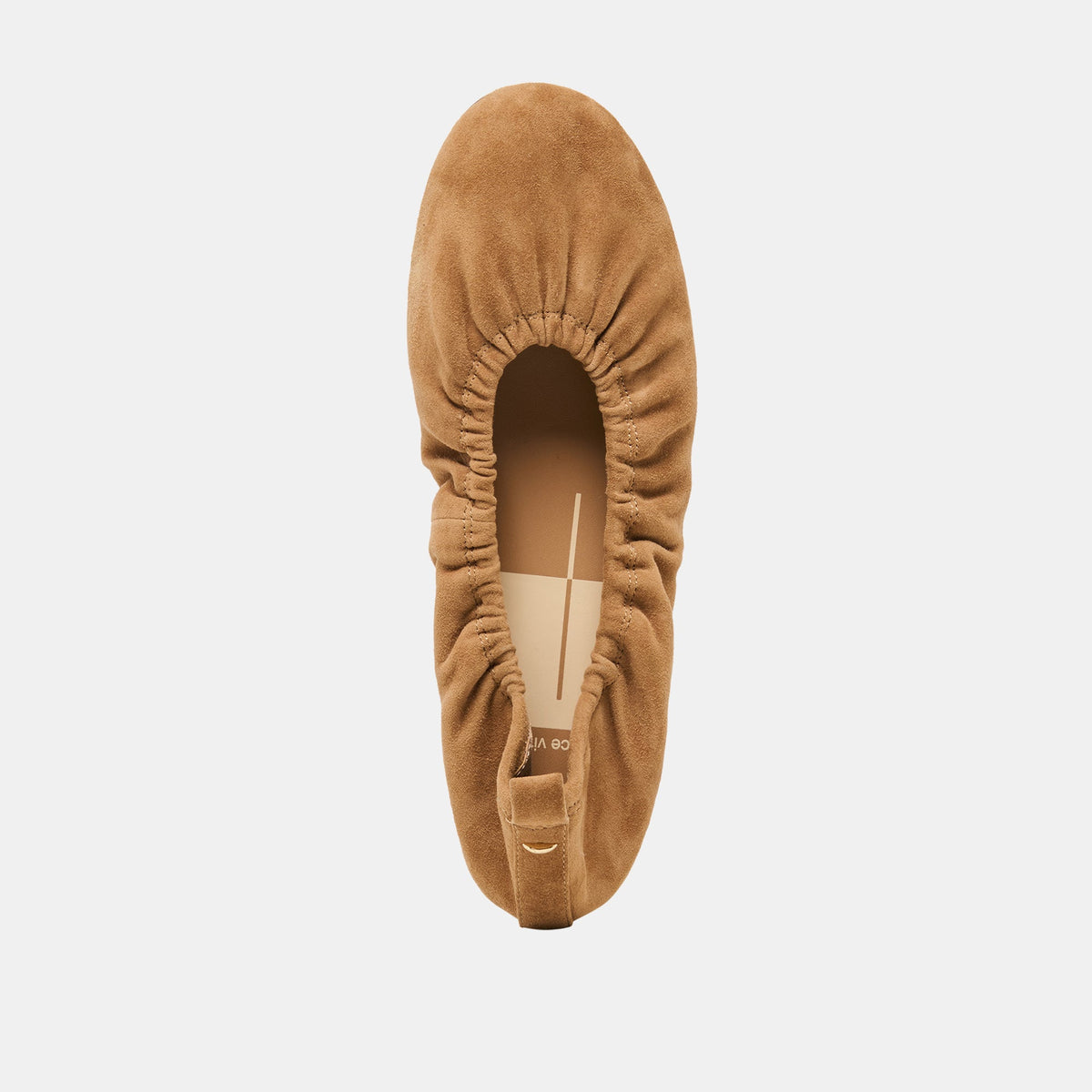 Conrad Lt Brown Suede Ballet Flats | Dolce Vita