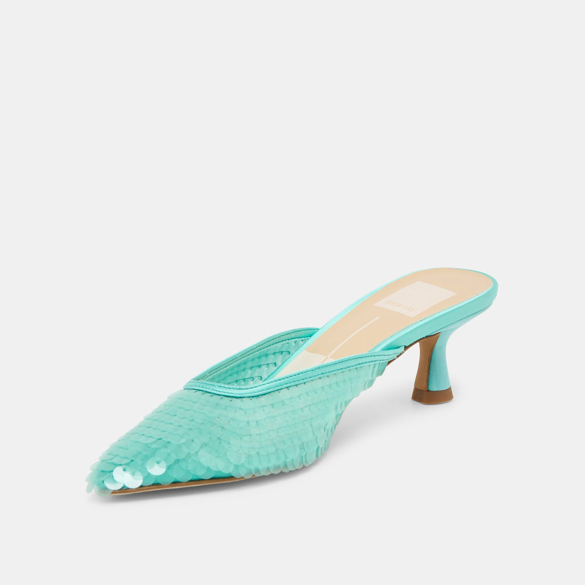 Cleo Sequin Aqua Sequin Heels | Dolce Vita