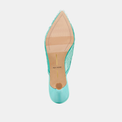 Cleo Sequin Aqua Sequin Heels | Dolce Vita