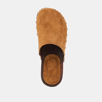Alanis Chestnut Suede Flats | Dolce Vita