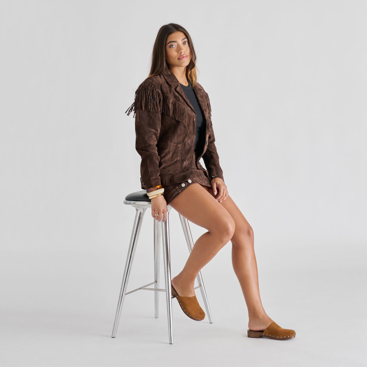 Alanis Chestnut Suede Flats | Dolce Vita