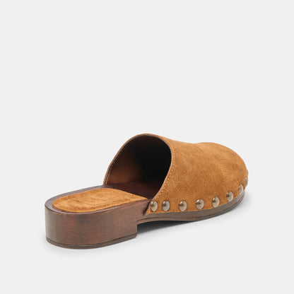 Alanis Chestnut Suede Flats | Dolce Vita