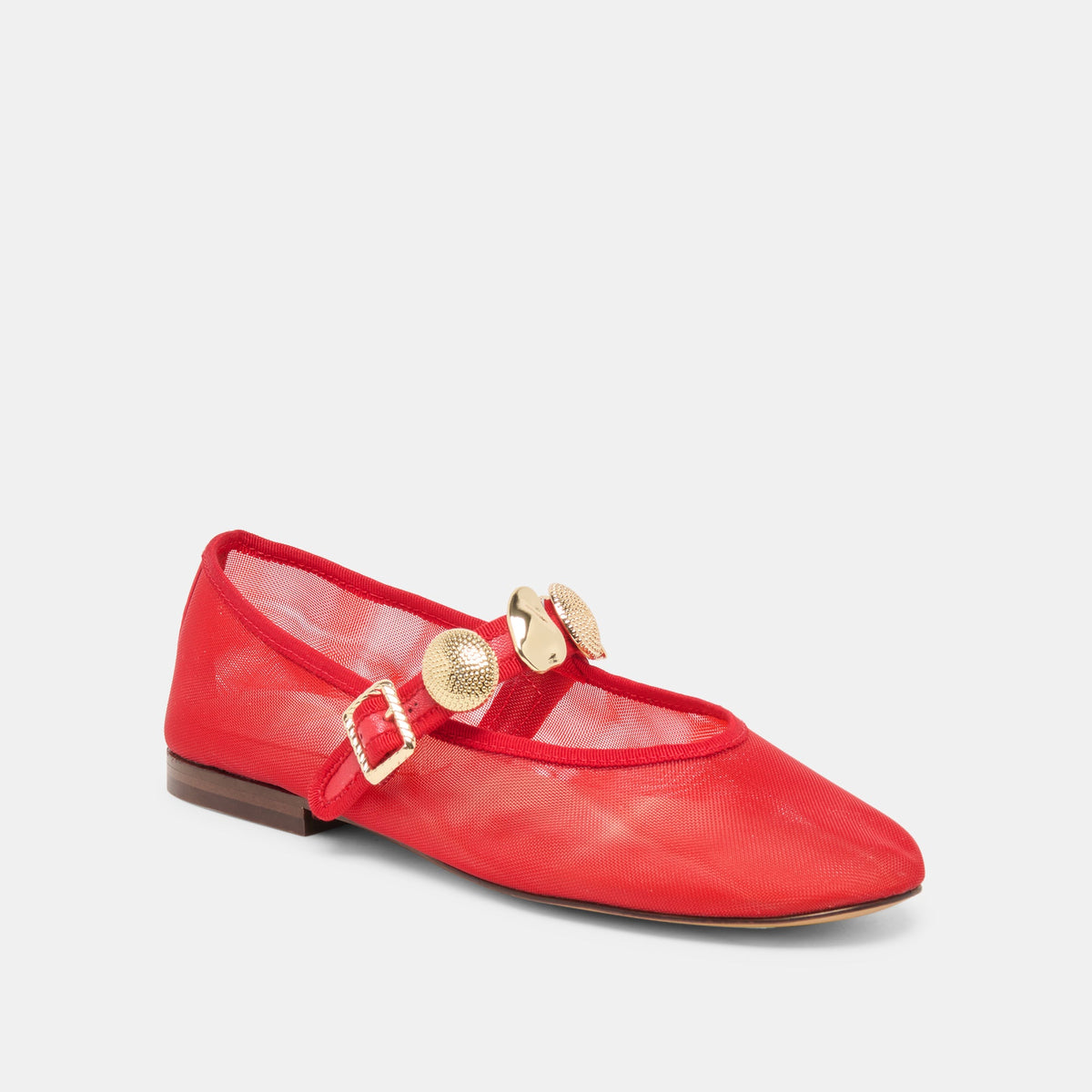 Relan Mesh Chili Mesh Ballet Flats | Dolce Vita