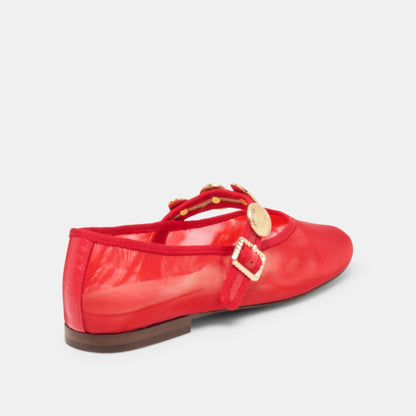 Relan Mesh Chili Mesh Ballet Flats | Dolce Vita