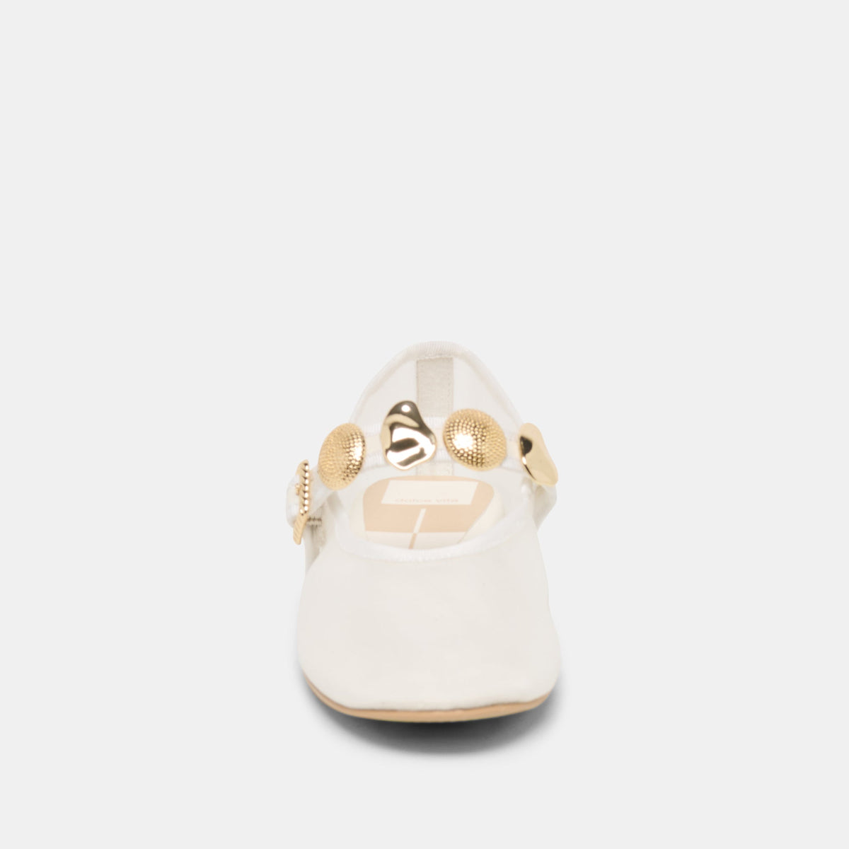 Relan Mesh White Mesh Ballet Flats | Dolce Vita