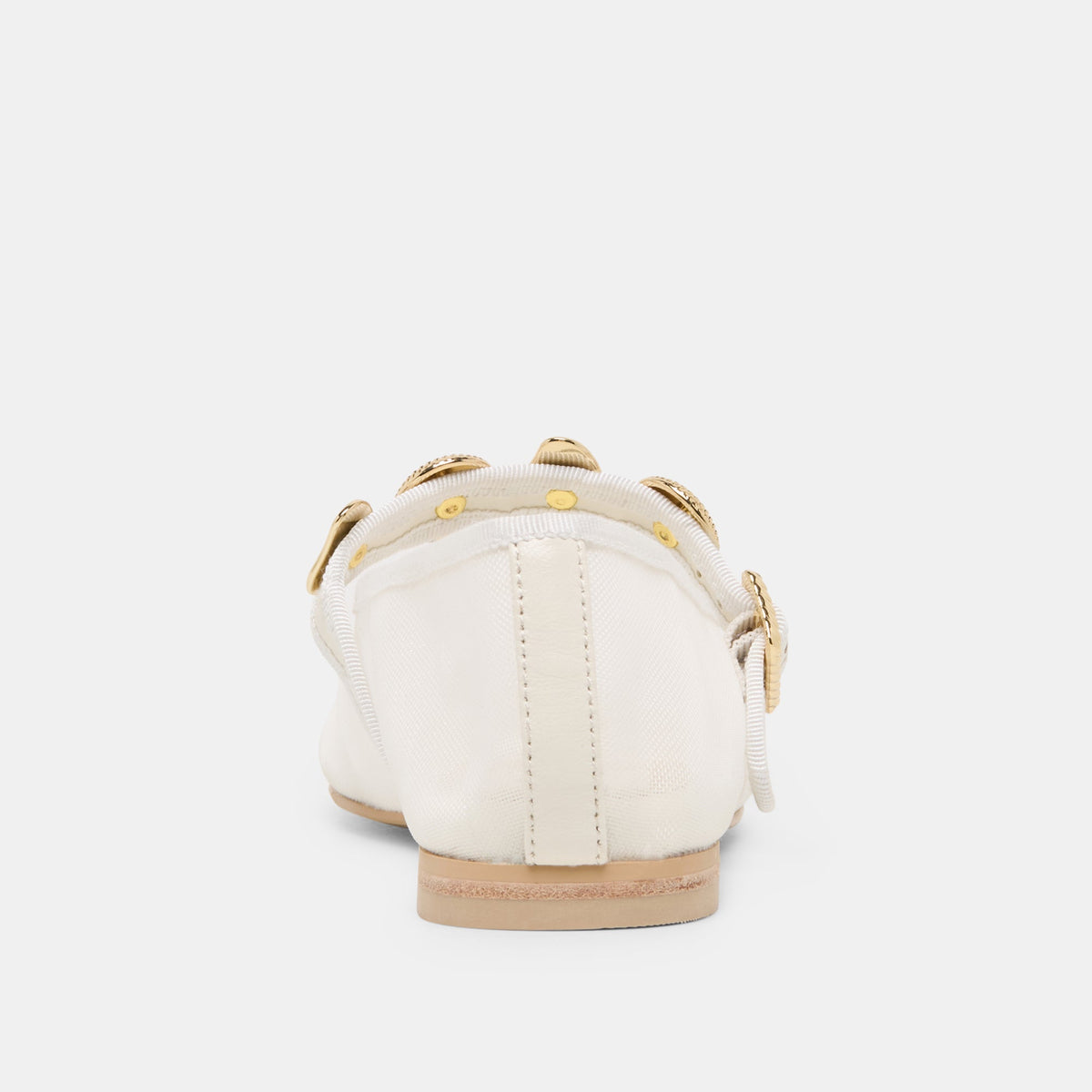 Relan Mesh White Mesh Ballet Flats | Dolce Vita