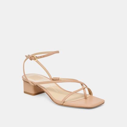 Karlos Wide Lt Tan Leather Sandals | Dolce Vita