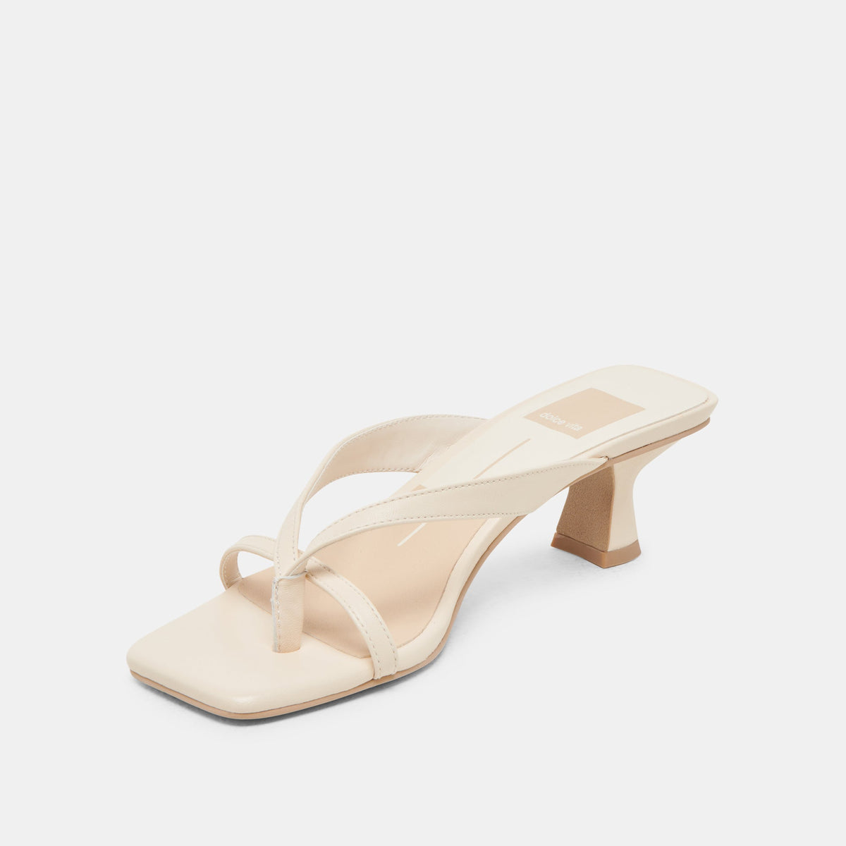 Brevel Wide Bone Leather Heels | Dolce Vita