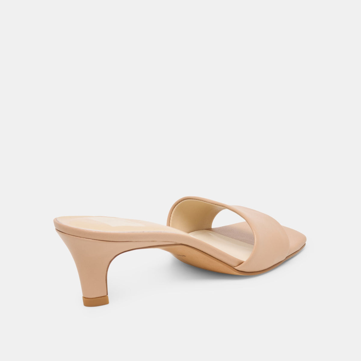 Rexa Wide Light Tan Leather Heels | Dolce Vita