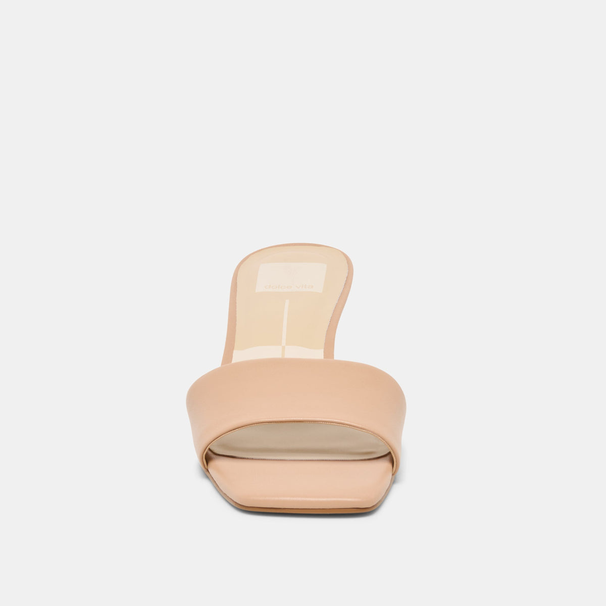 Rexa Wide Light Tan Leather Heels | Dolce Vita