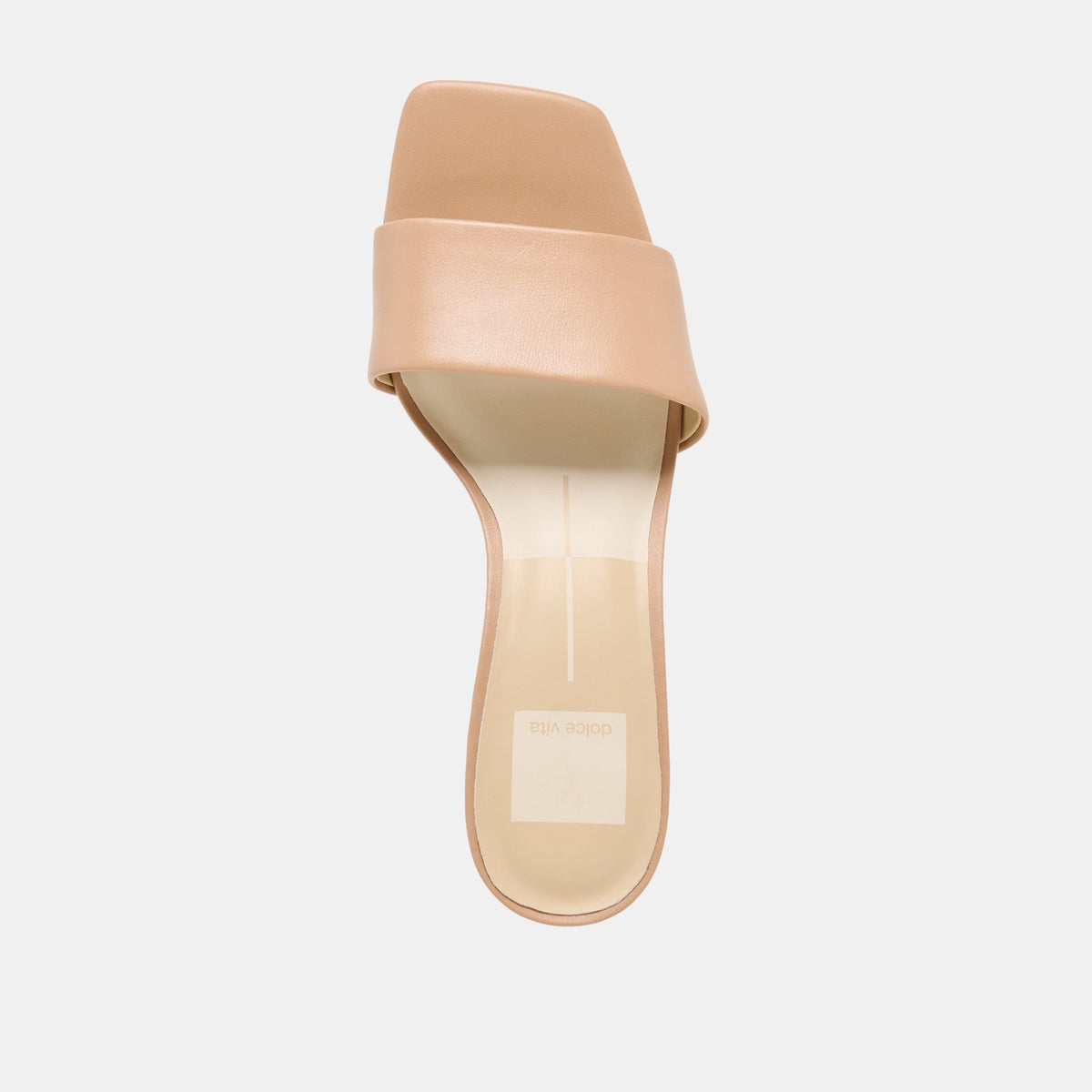 Rexa Wide Light Tan Leather Heels | Dolce Vita