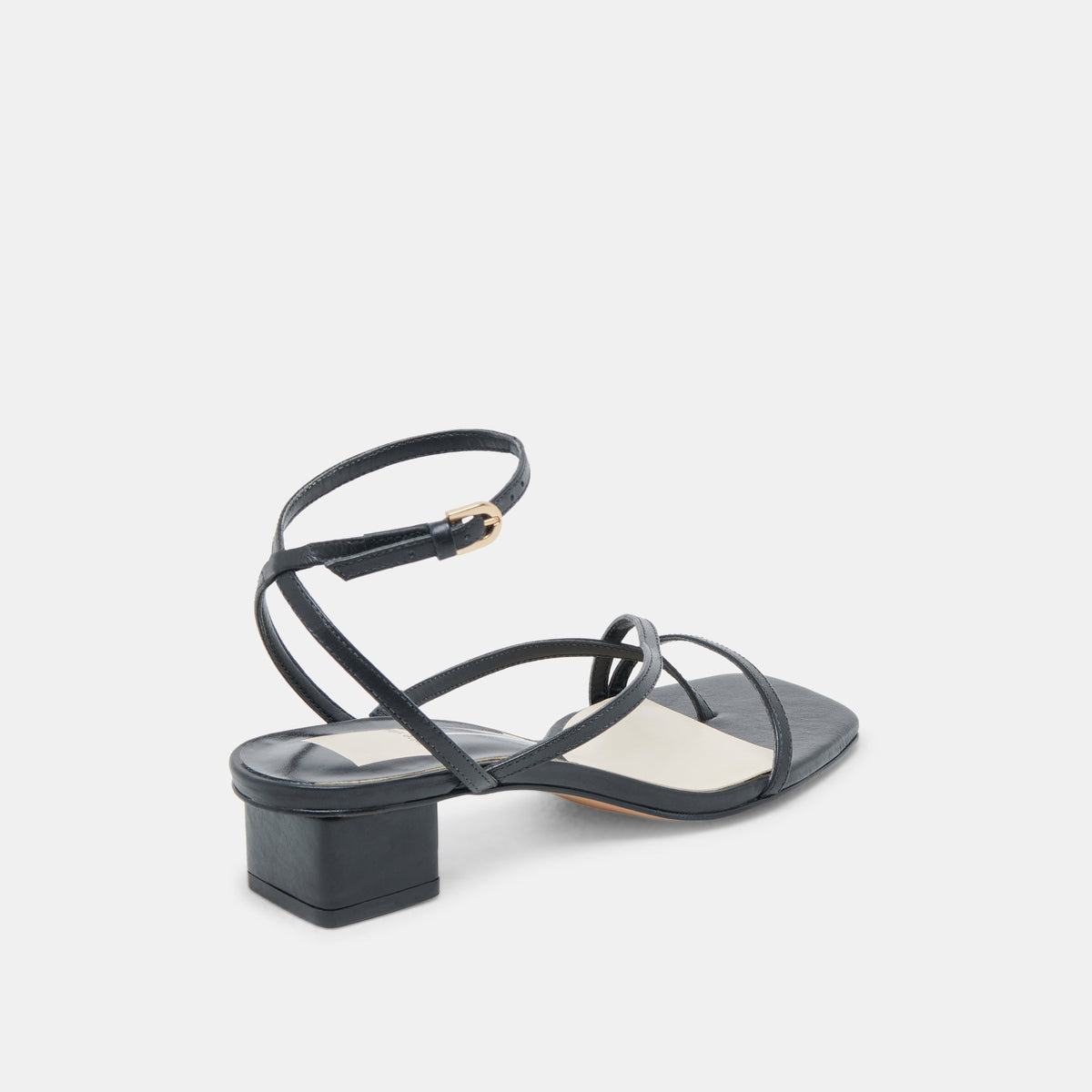 Karlos Wide Black Leather Sandals | Dolce Vita