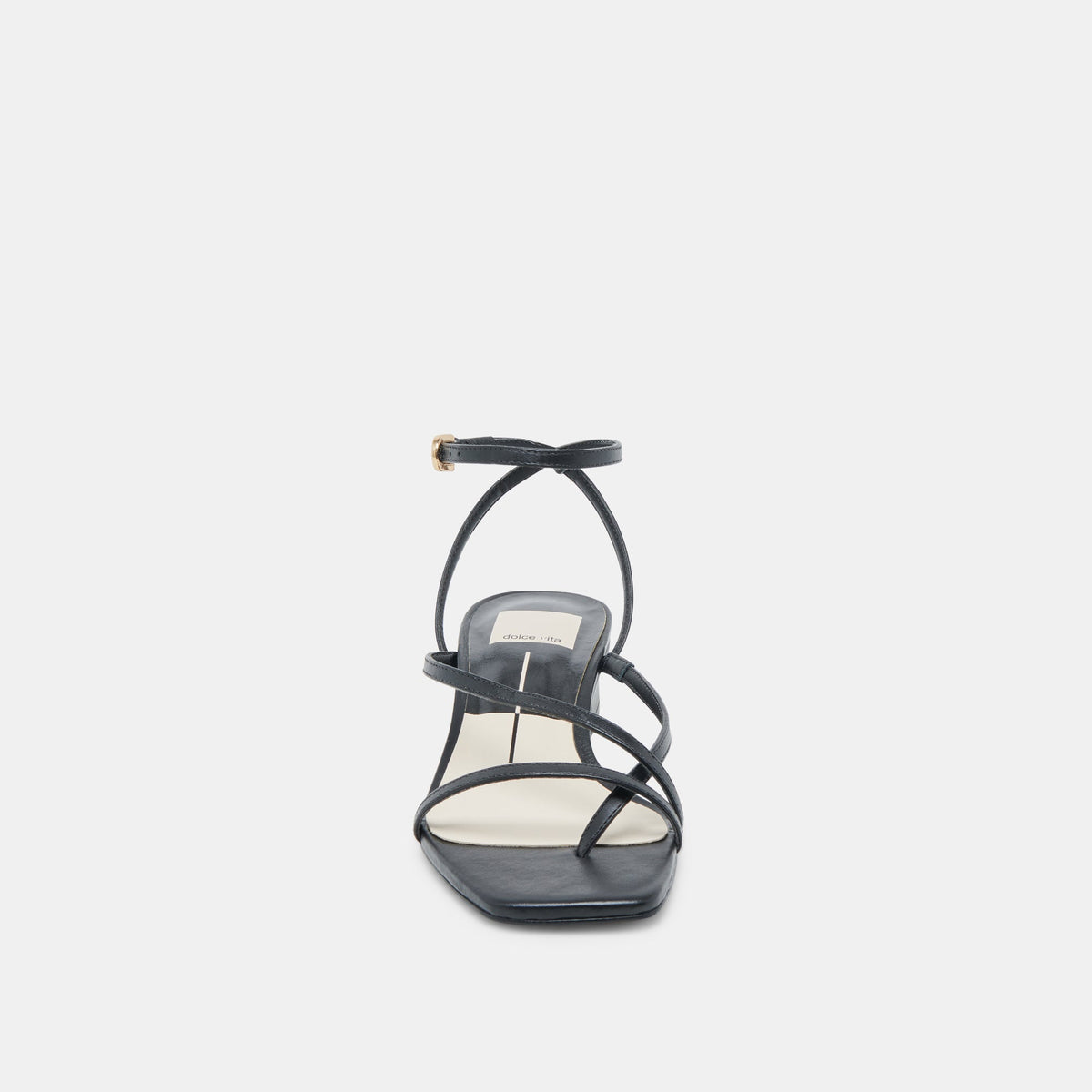 Karlos Wide Black Leather Sandals | Dolce Vita