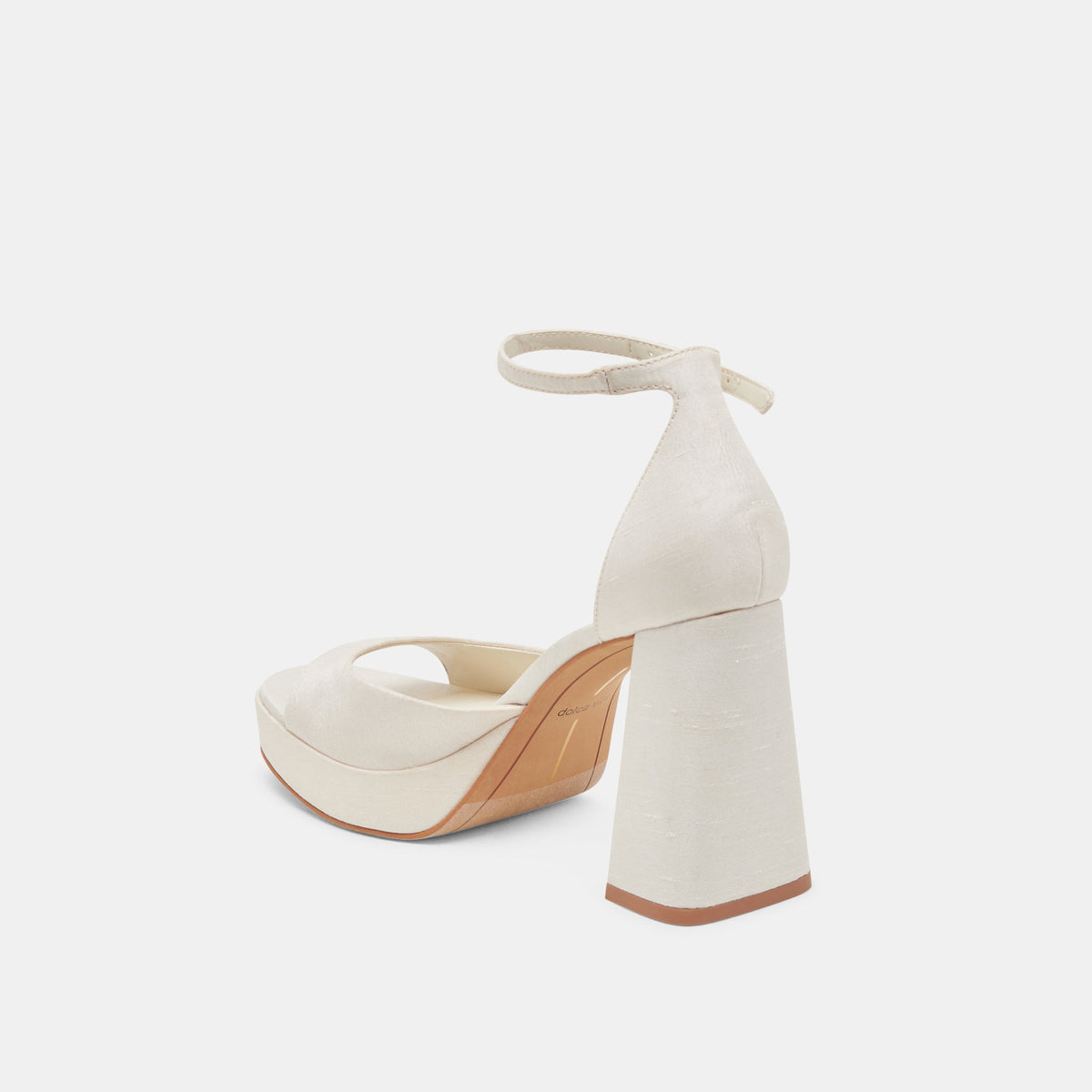 PANDRO WIDE HEELS WHITE SATIN
 – Dolce Vita | Dolce Vita