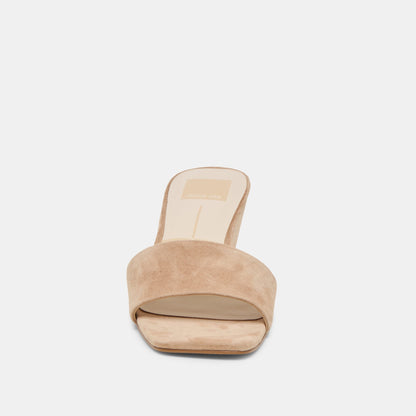 Qaily Wide Camel Suede Wedges | Dolce Vita