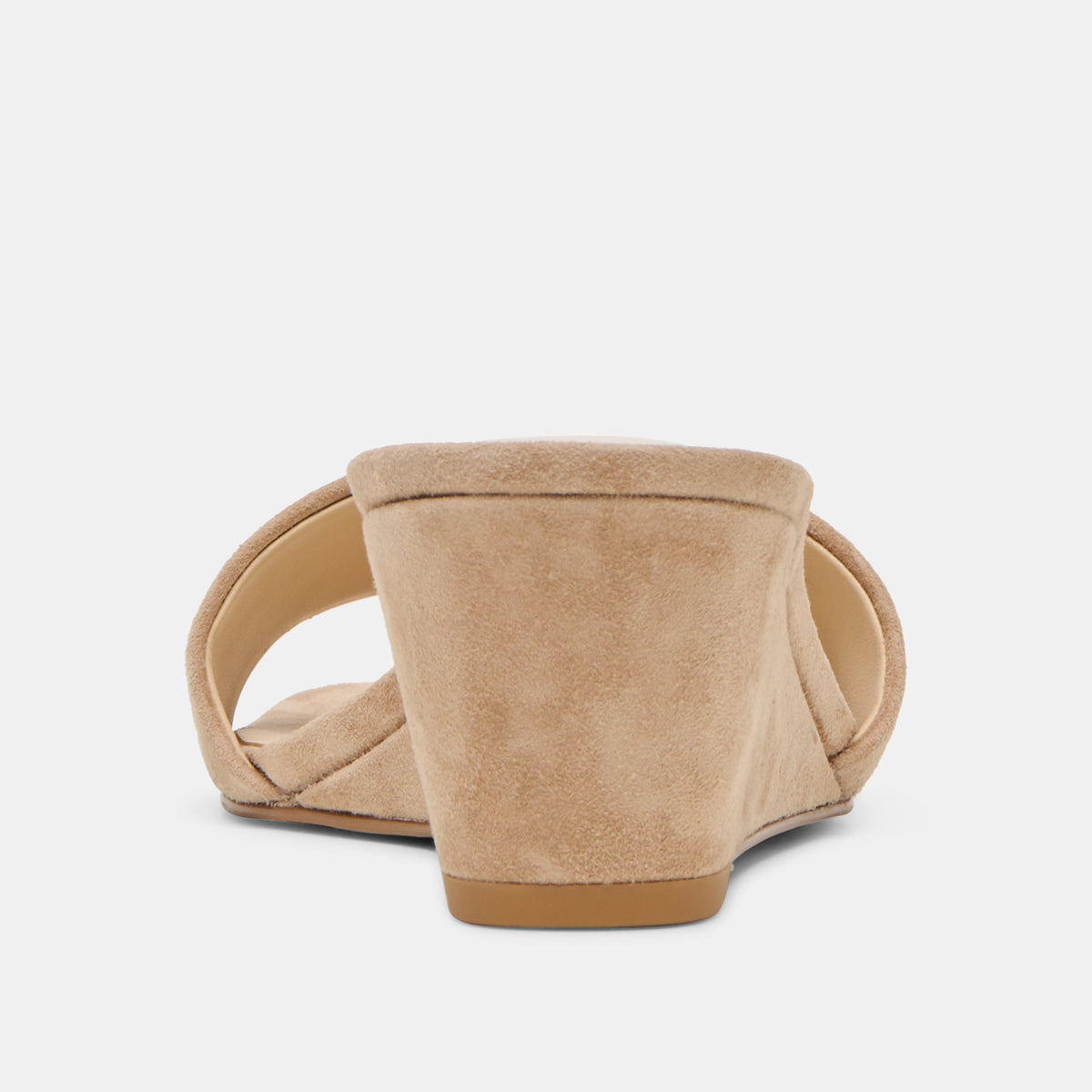 Qaily Wide Camel Suede Wedges | Dolce Vita