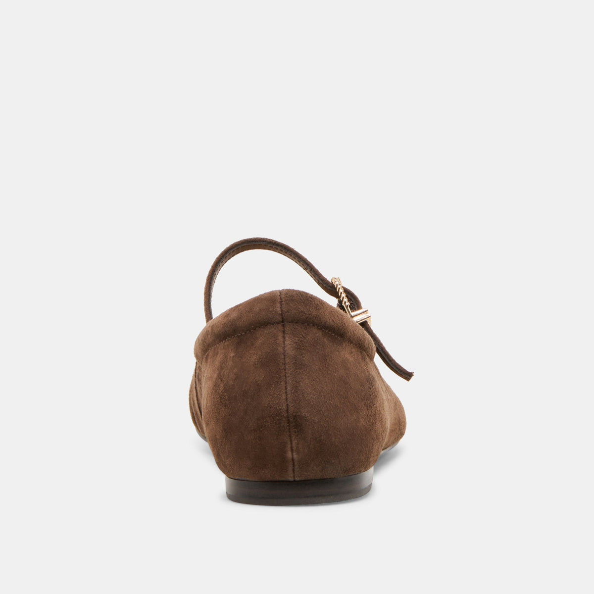 Reyes Wide Dk Brown Suede Ballet Flats | Dolce Vita