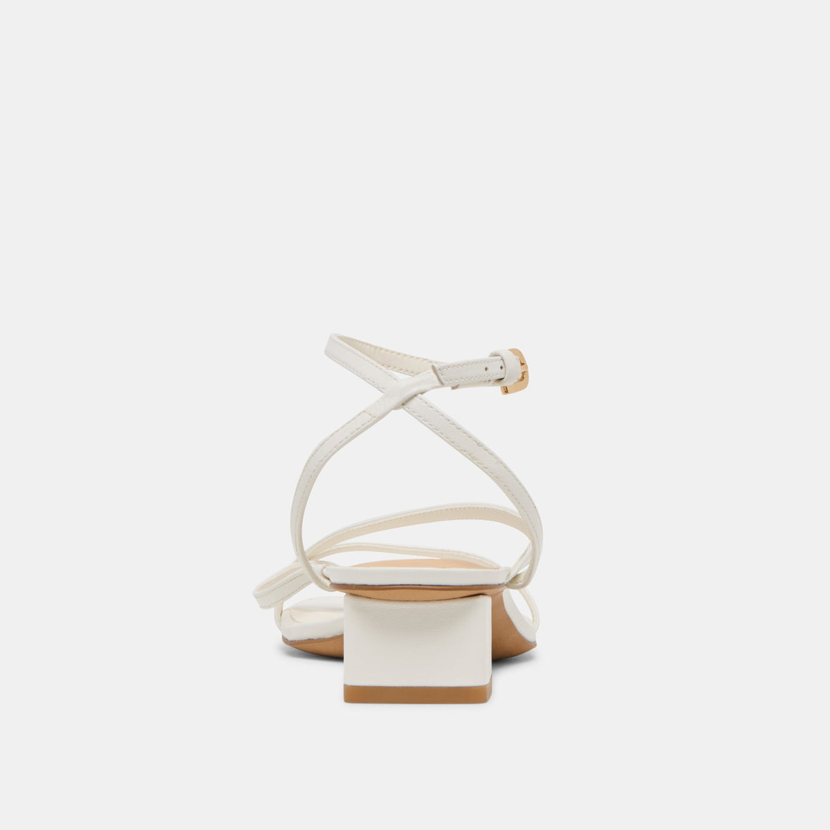 Karlos Wide True White Leather Sandals | Dolce Vita