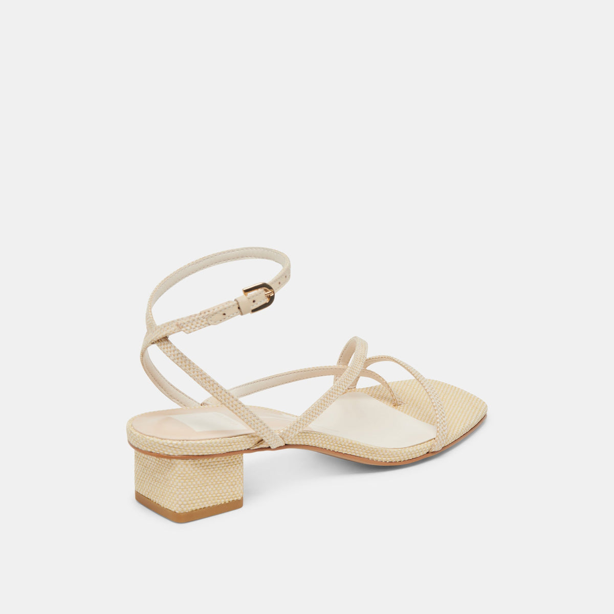 Karlos Wide Natural Woven Raffia Sandals | Dolce Vita