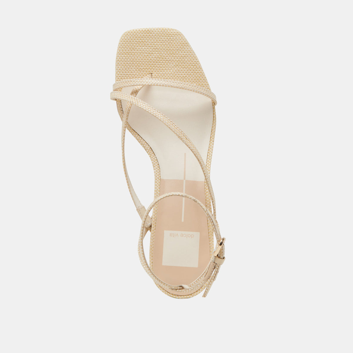 Karlos Wide Natural Woven Raffia Sandals | Dolce Vita