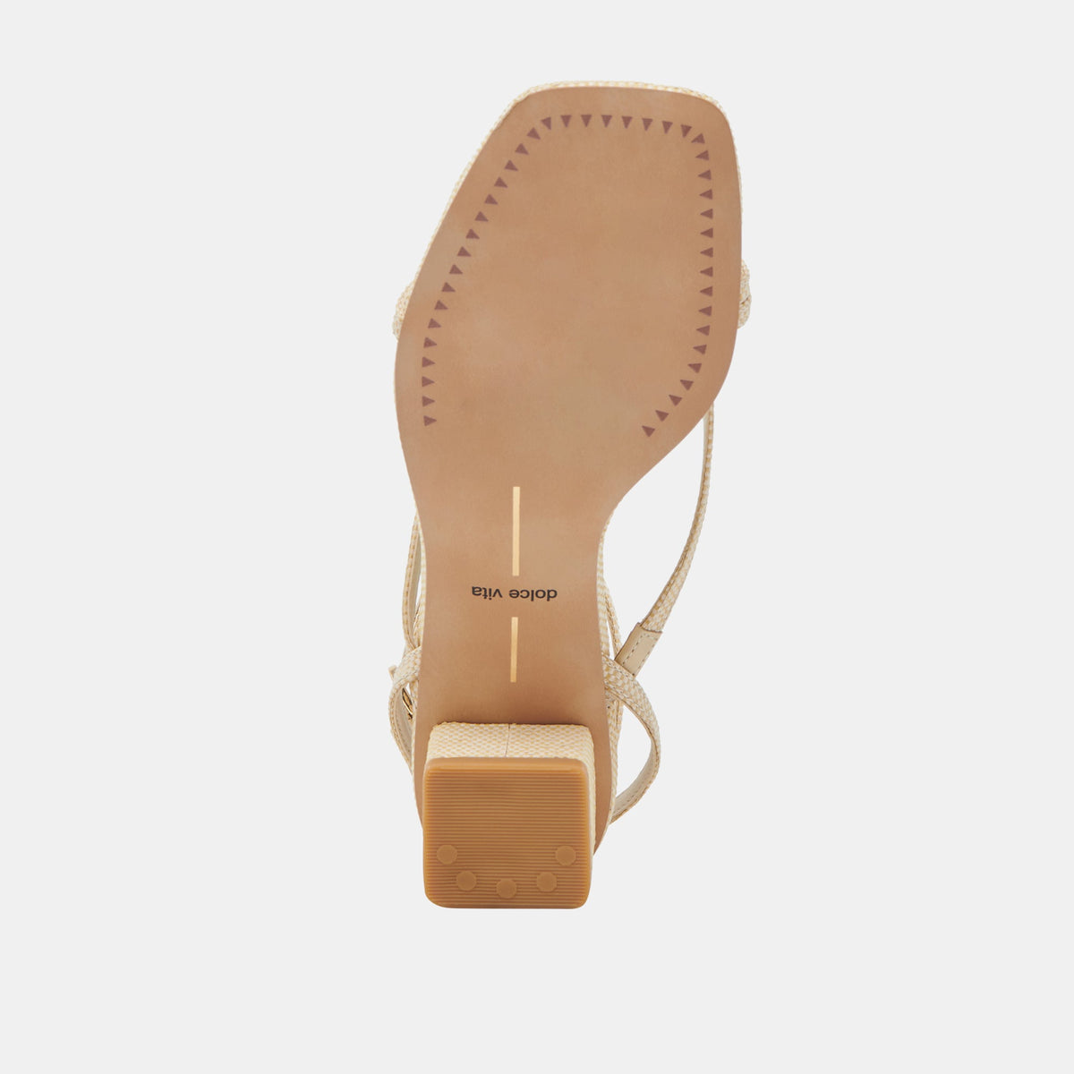 Karlos Wide Natural Woven Raffia Sandals | Dolce Vita