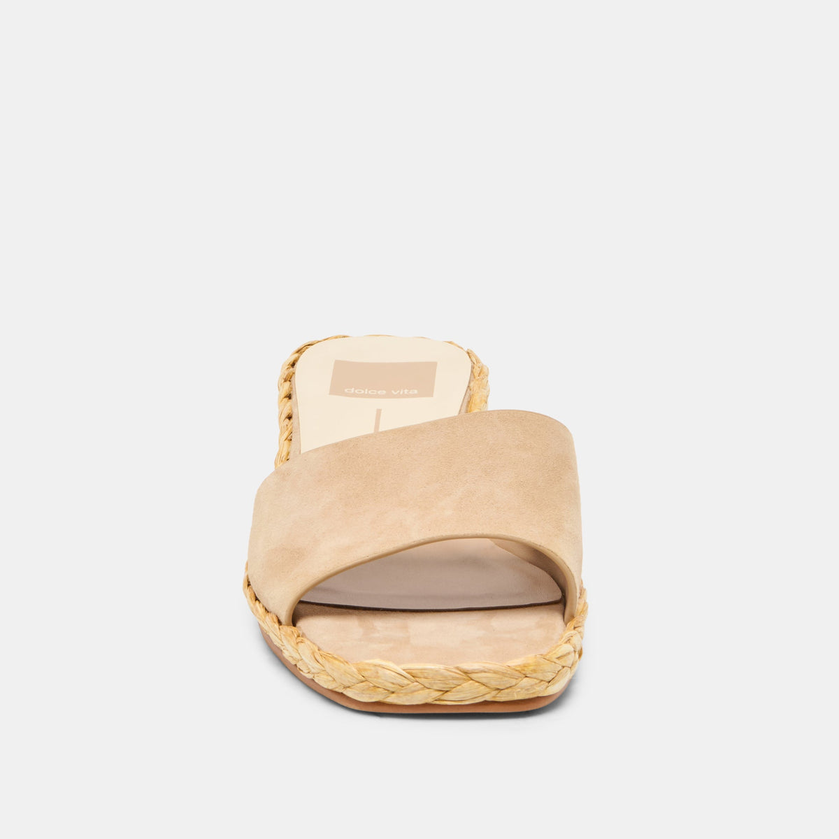 Dixi Wide Camel Suede Sandals | Dolce Vita