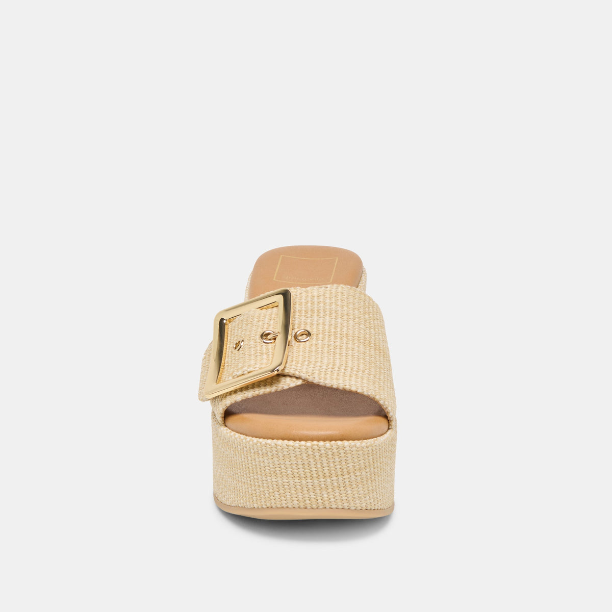 Jilian Wide Lt Natural Raffia Wedges | Dolce Vita