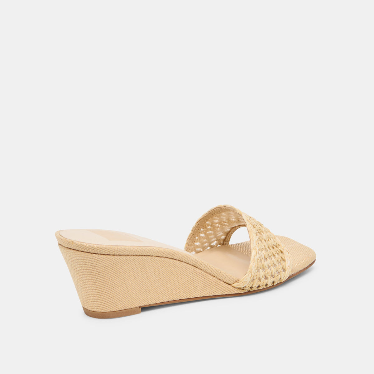 Qaily Wide Lt Natural Raffia Wedges | Dolce Vita