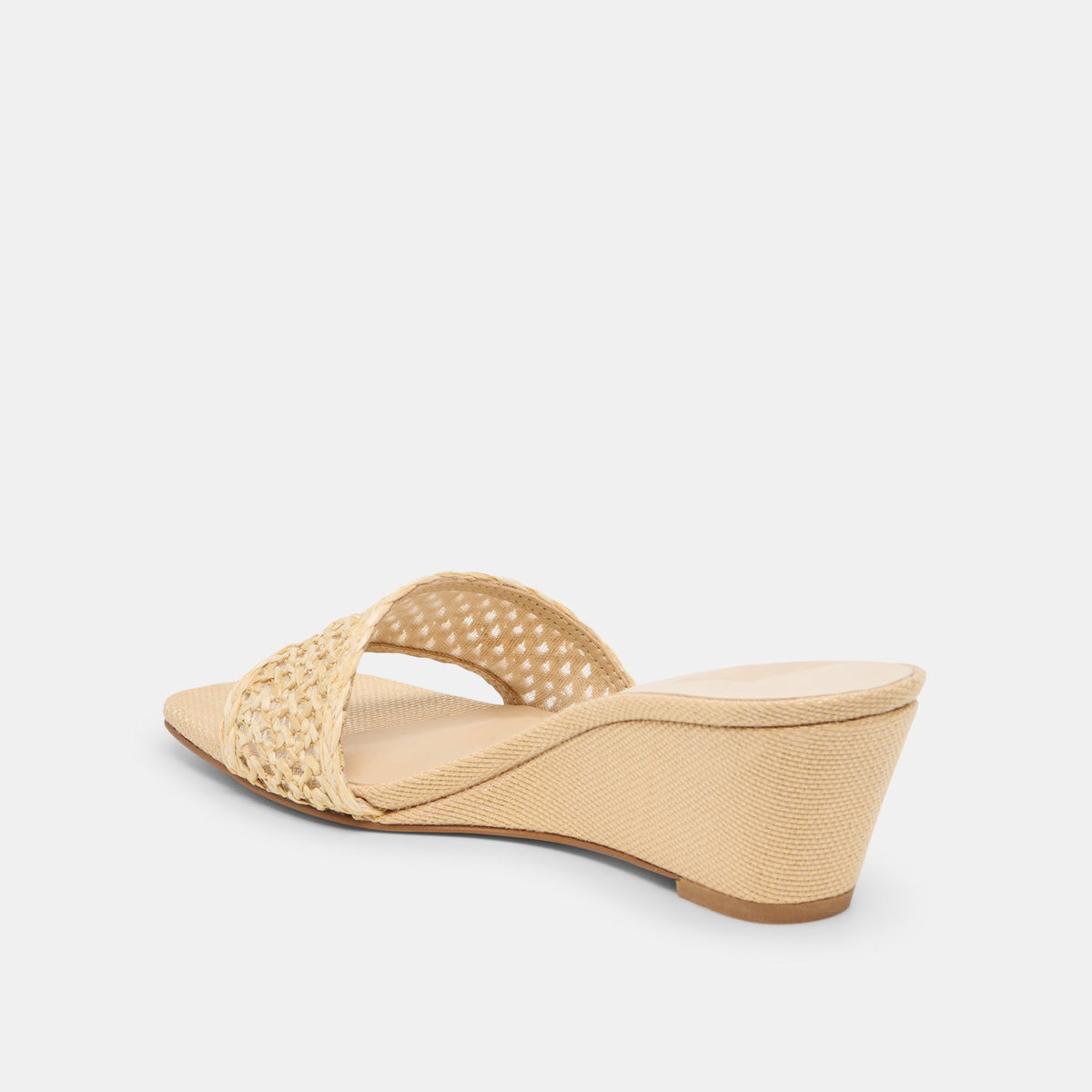 Qaily Wide Lt Natural Raffia Wedges | Dolce Vita