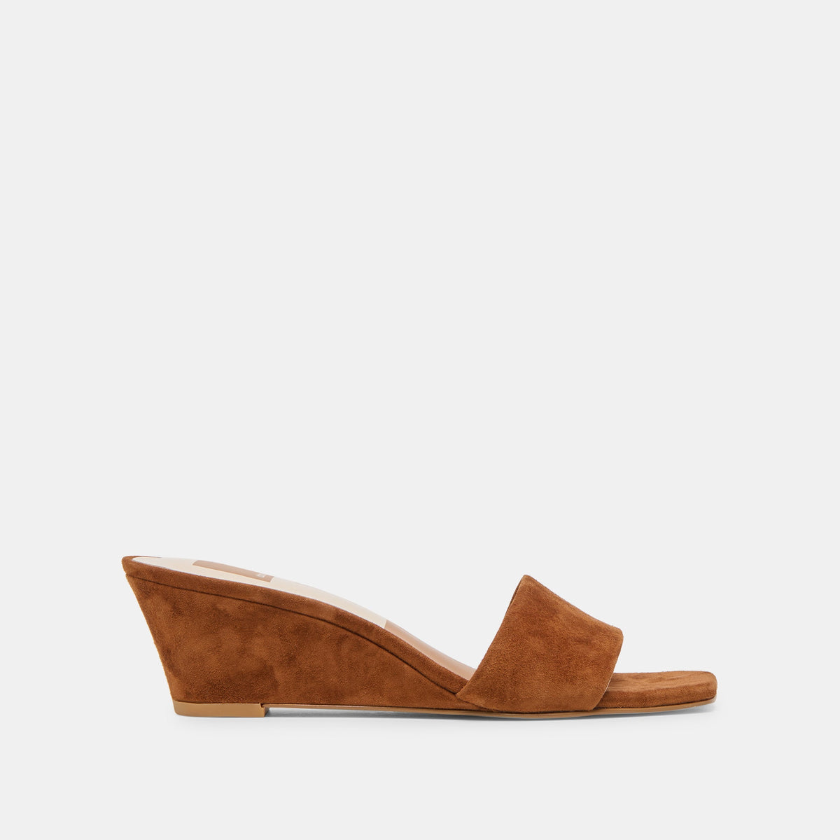 Qaily Wide Brown Suede Wedges | Dolce Vita