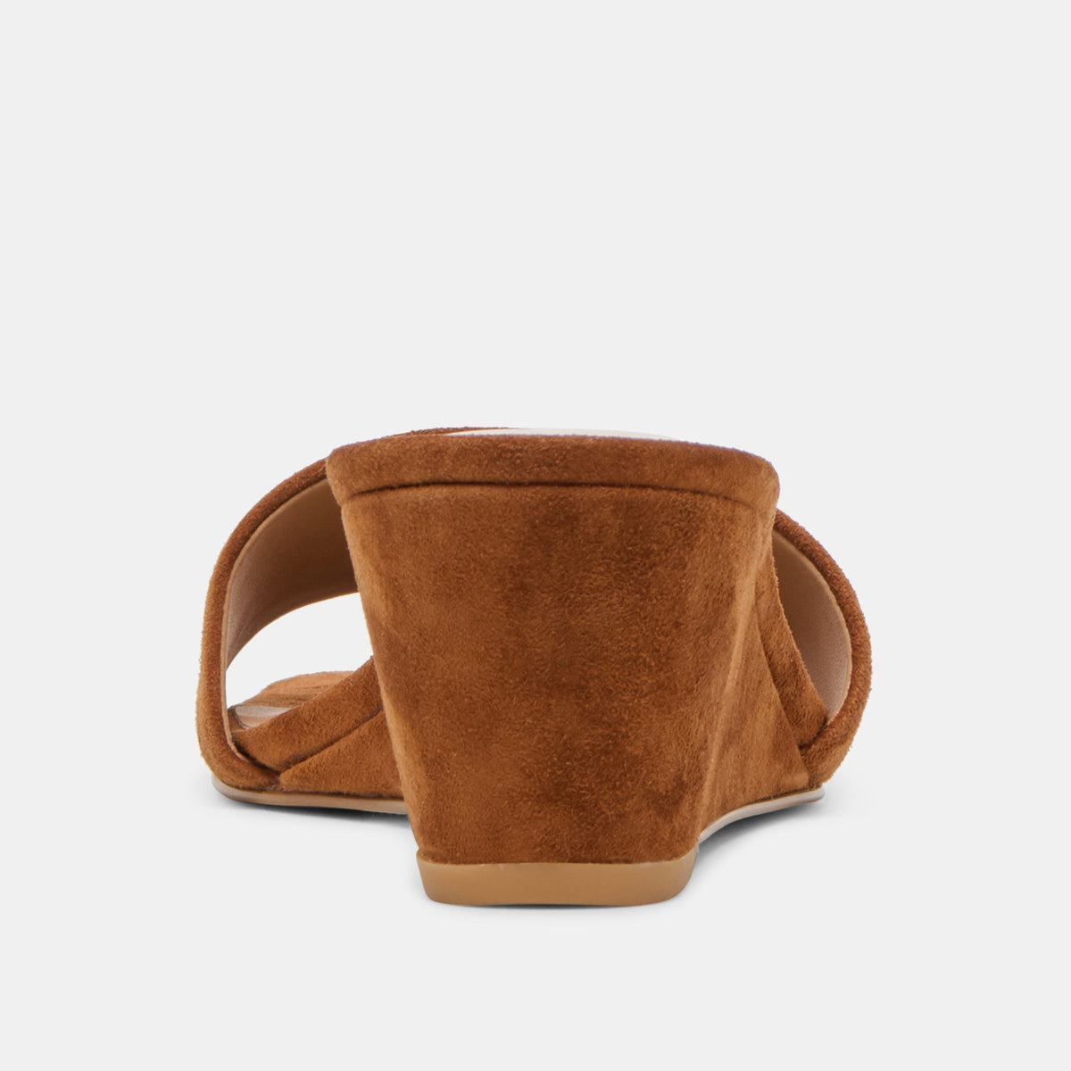 Qaily Wide Brown Suede Wedges | Dolce Vita