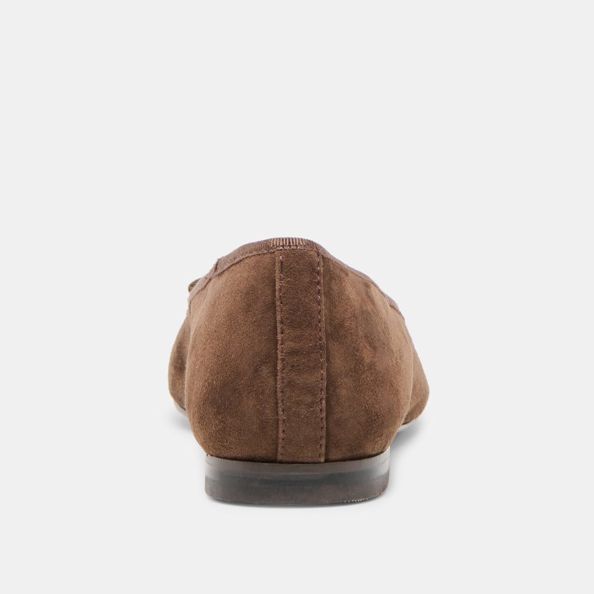 Ritla Wide Dk Brown Suede Ballet Flats | Dolce Vita