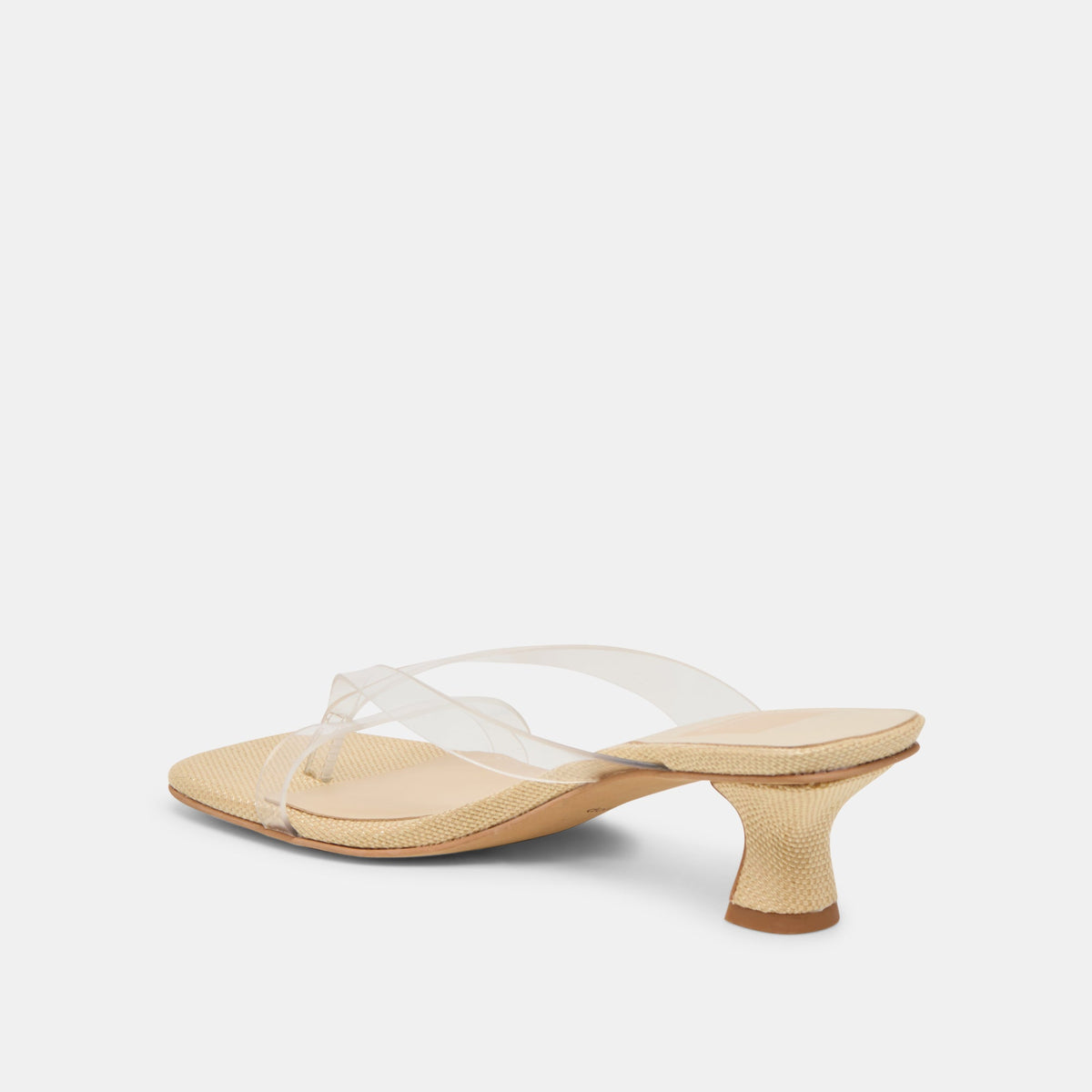 Brevel Vinyl Wide Crystal Jelly Heels | Dolce Vita