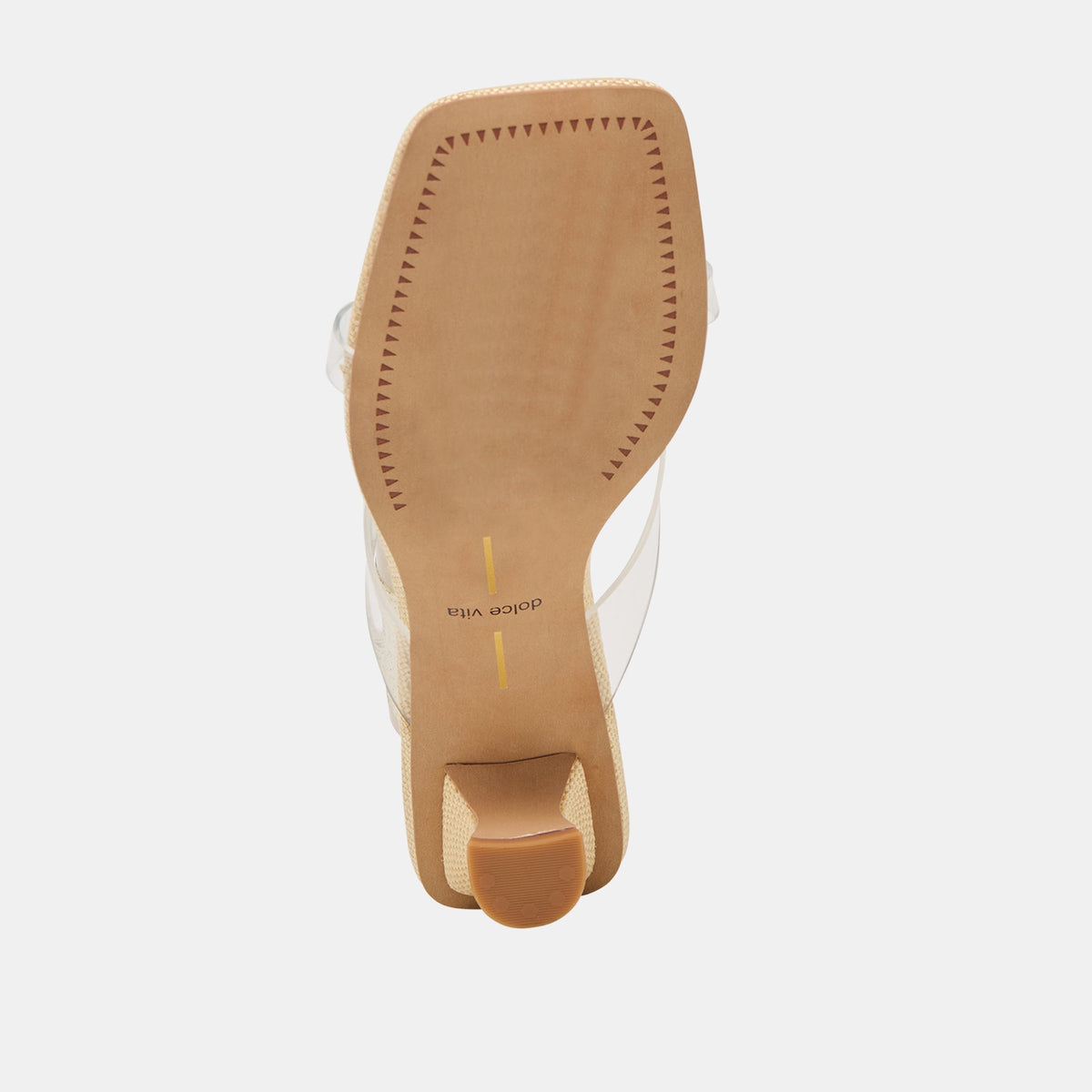 Brevel Vinyl Wide Crystal Jelly Heels | Dolce Vita