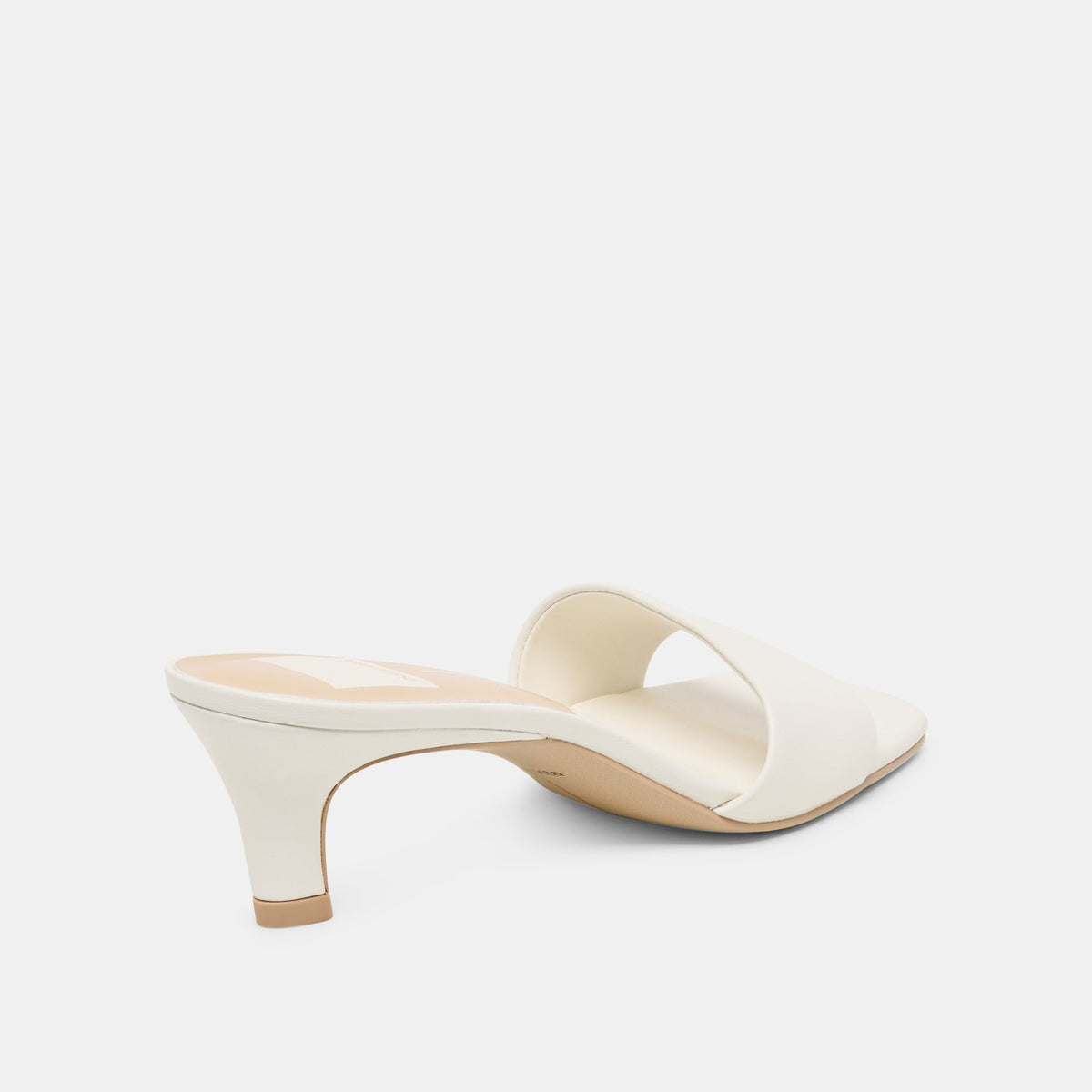 Rexa Wide True White Leather Heels | Dolce Vita