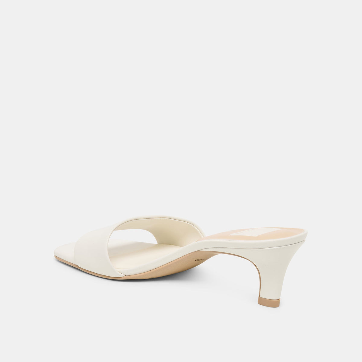 Rexa Wide True White Leather Heels | Dolce Vita