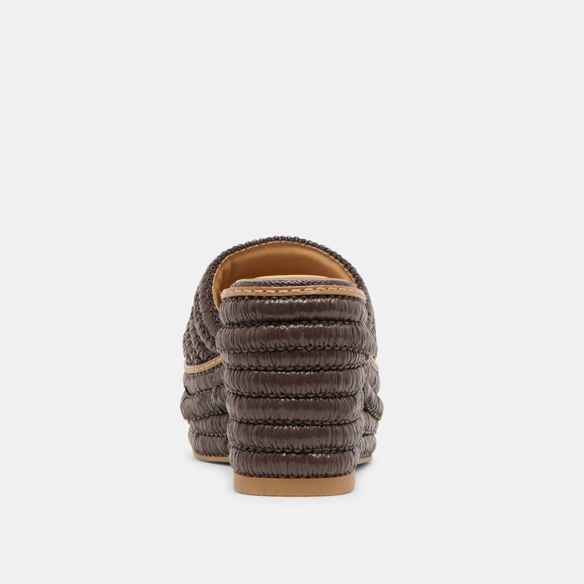 Throne Wide Chocolate Raffia Wedges | Dolce Vita