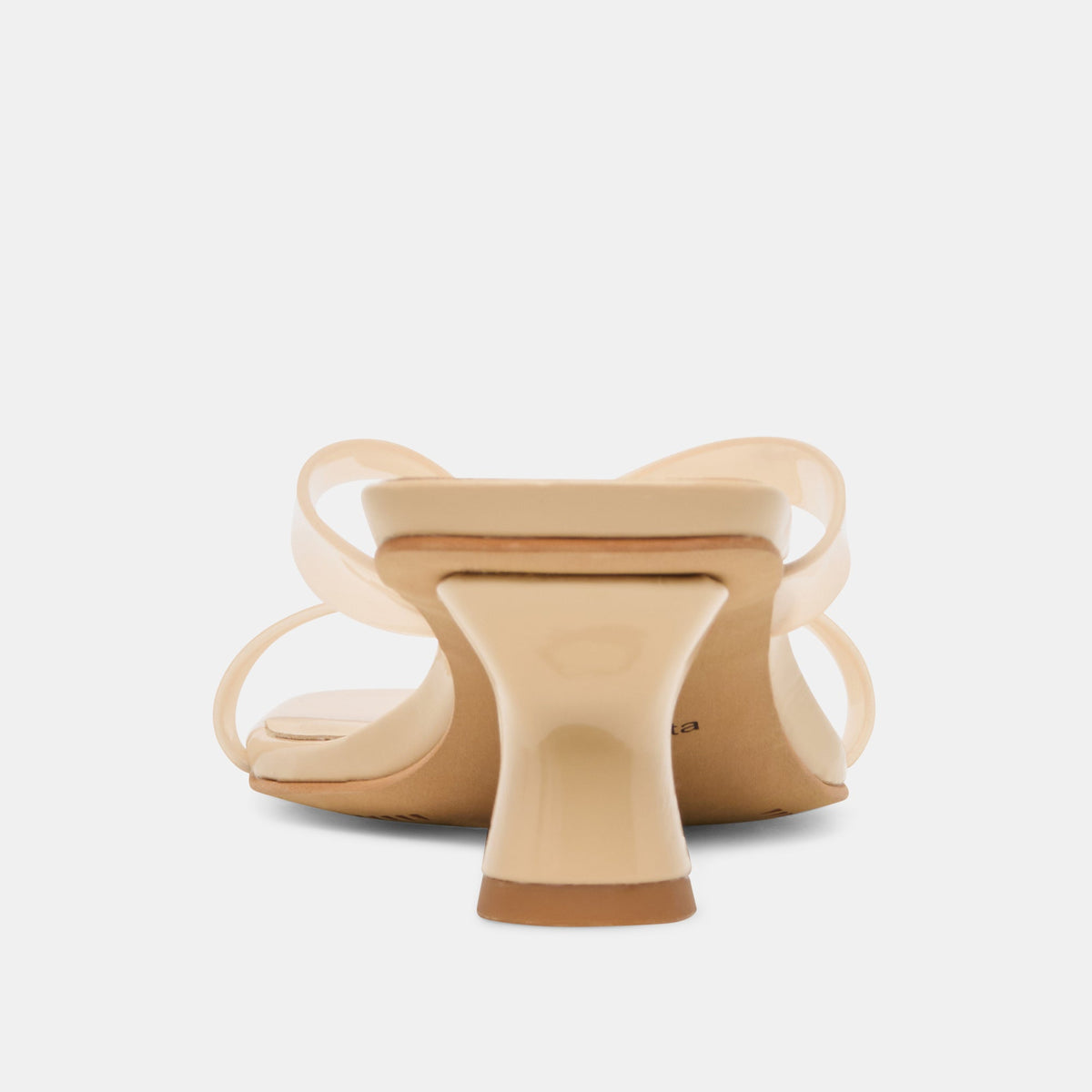 Brevel Vinyl Wide Praline Jelly Heels | Dolce Vita