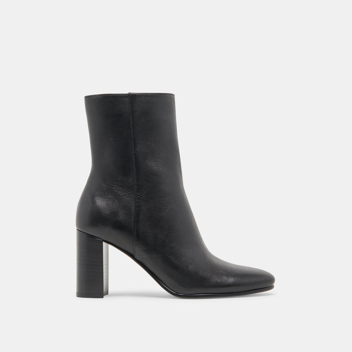 Suzy Wide Black Leather Booties | Dolce Vita