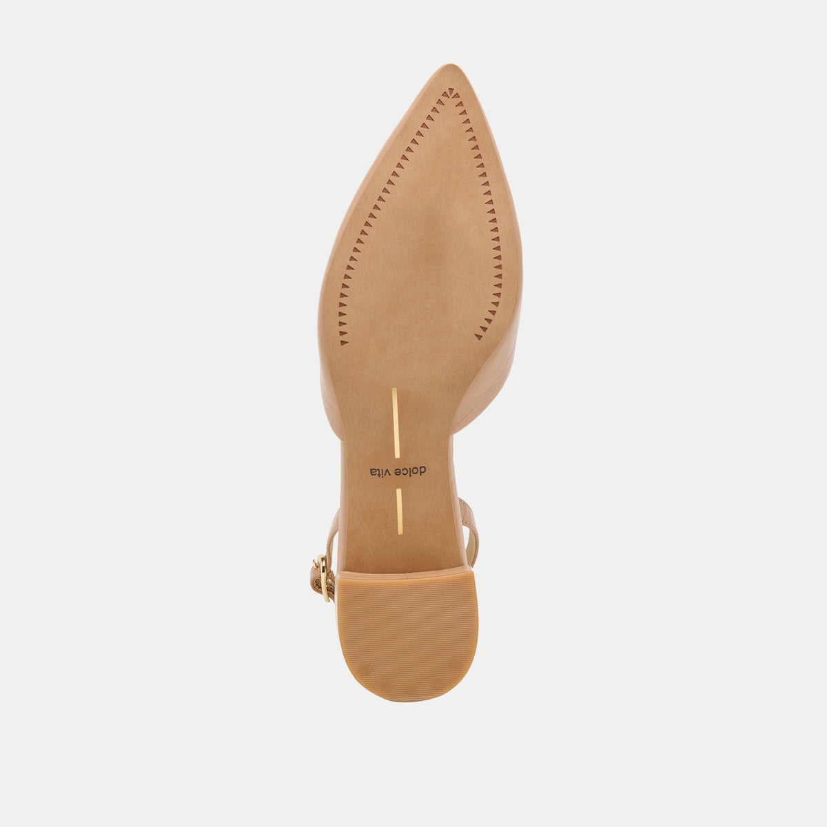 Carel Wide Lt Tan Crinkle Patent Leather Heels | Dolce Vita