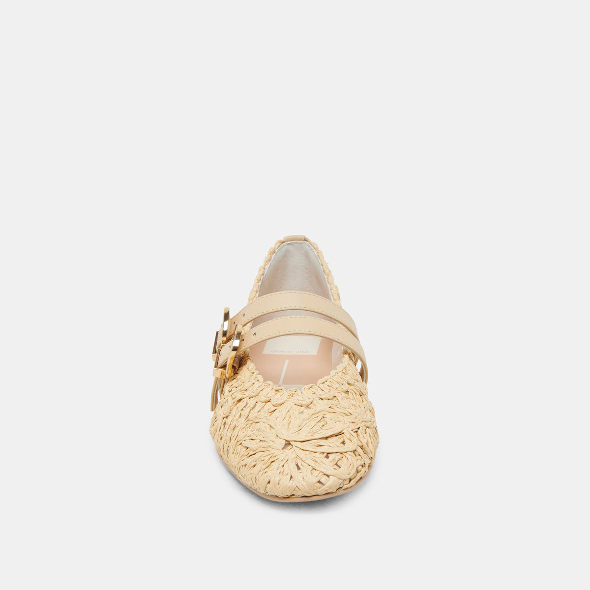 BAYLEE SUNFLOWER WIDE BALLET FLATS LT NATURAL MACRAME
 – Dolce Vita | Dolce Vita