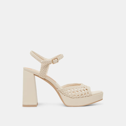PEYTEN WIDE HEELS CREME WOVEN STELLA
 – Dolce Vita | Dolce Vita