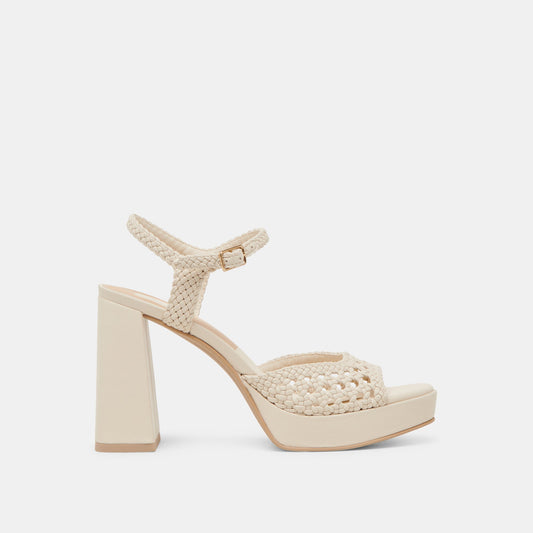 PEYTEN WIDE HEELS CREME WOVEN STELLA
 – Dolce Vita | Dolce Vita