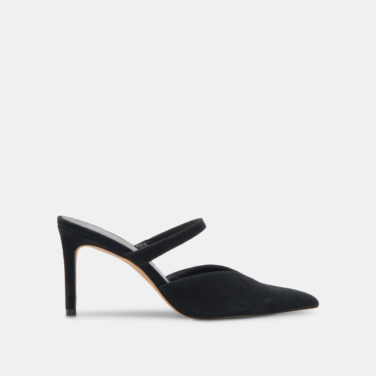 KANIKA WIDE HEELS ONYX SUEDE
 – Dolce Vita | Dolce Vita